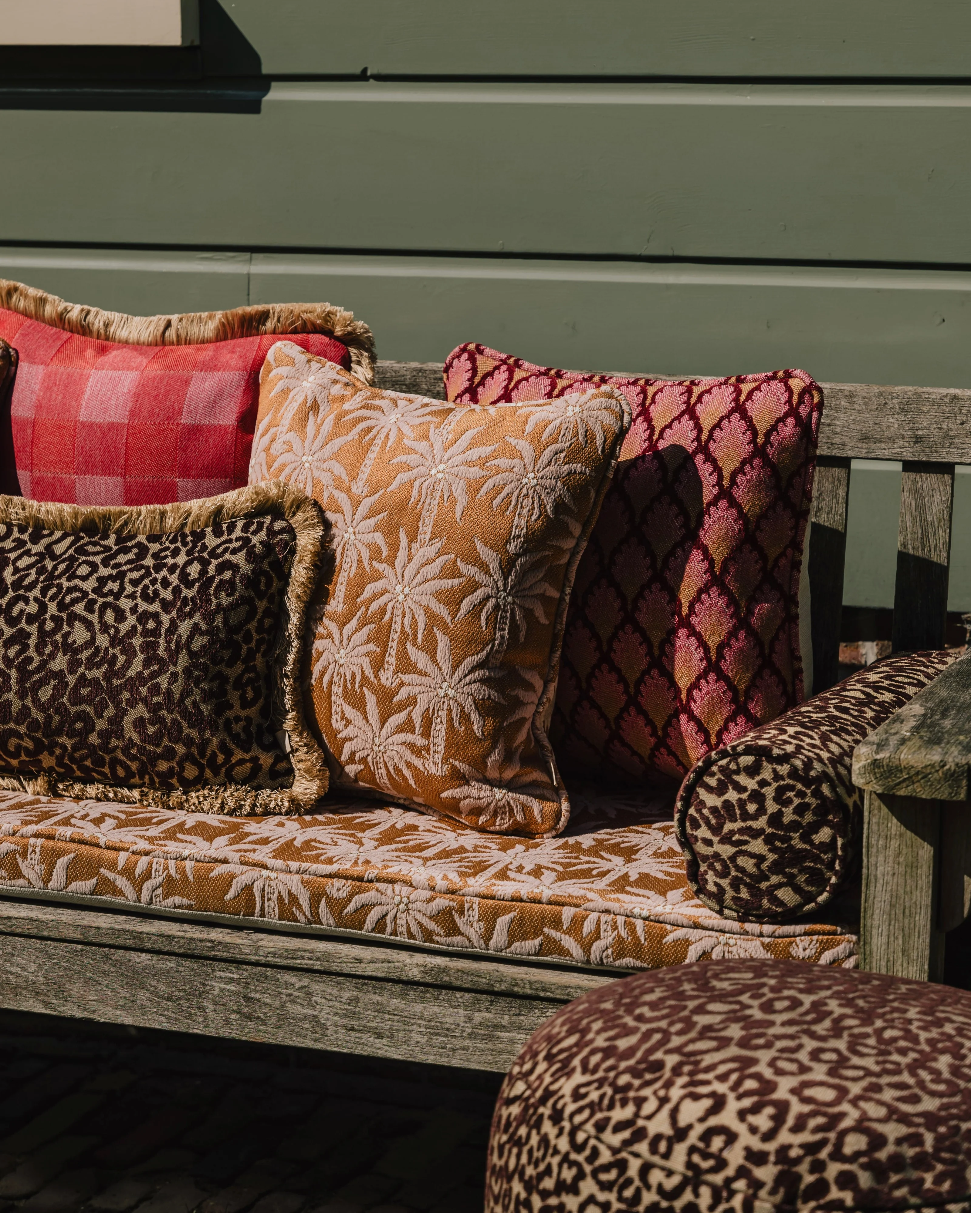 Bolster Maya Chocolate & Raffia - Image 2