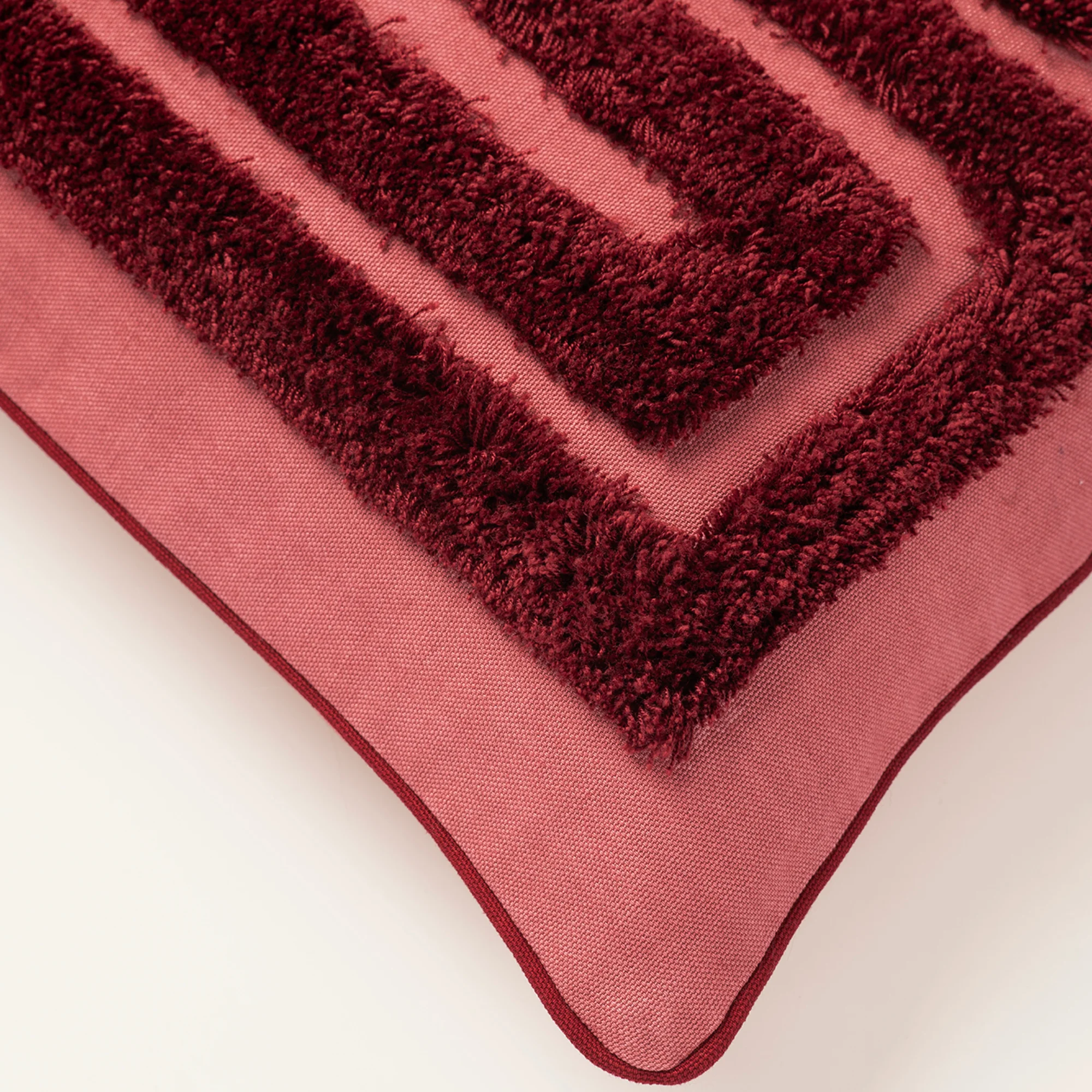 Cushion Cleo Pink & Bordeaux - Image 7