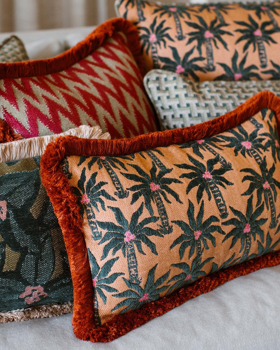 Cushion Laura Moss & Caramel - Image 5