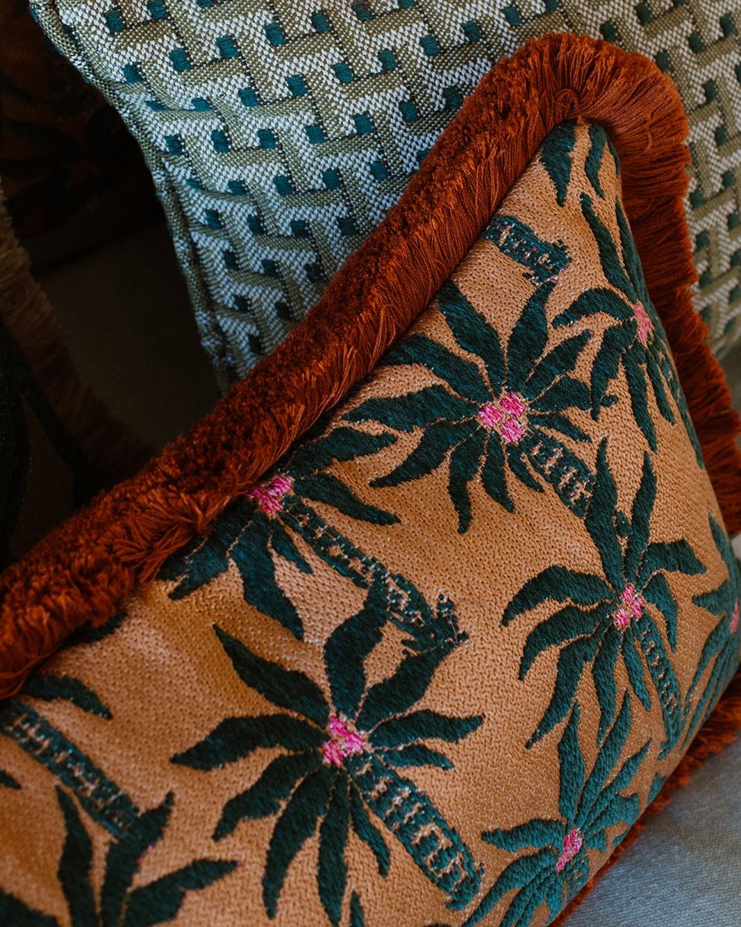 Cushion Laura Moss & Caramel - Image 7