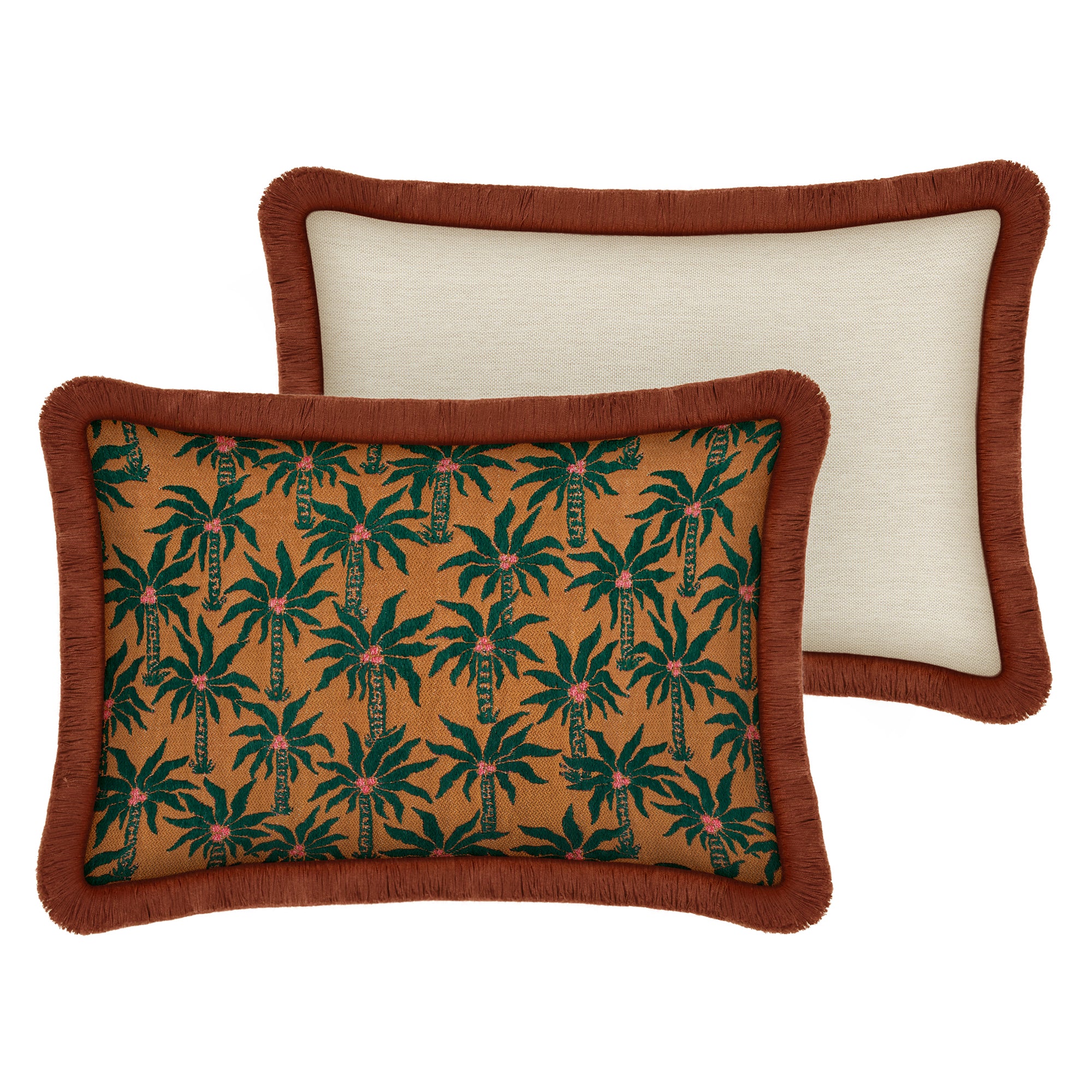 Cushion Laura Moss & Caramel - Image 8