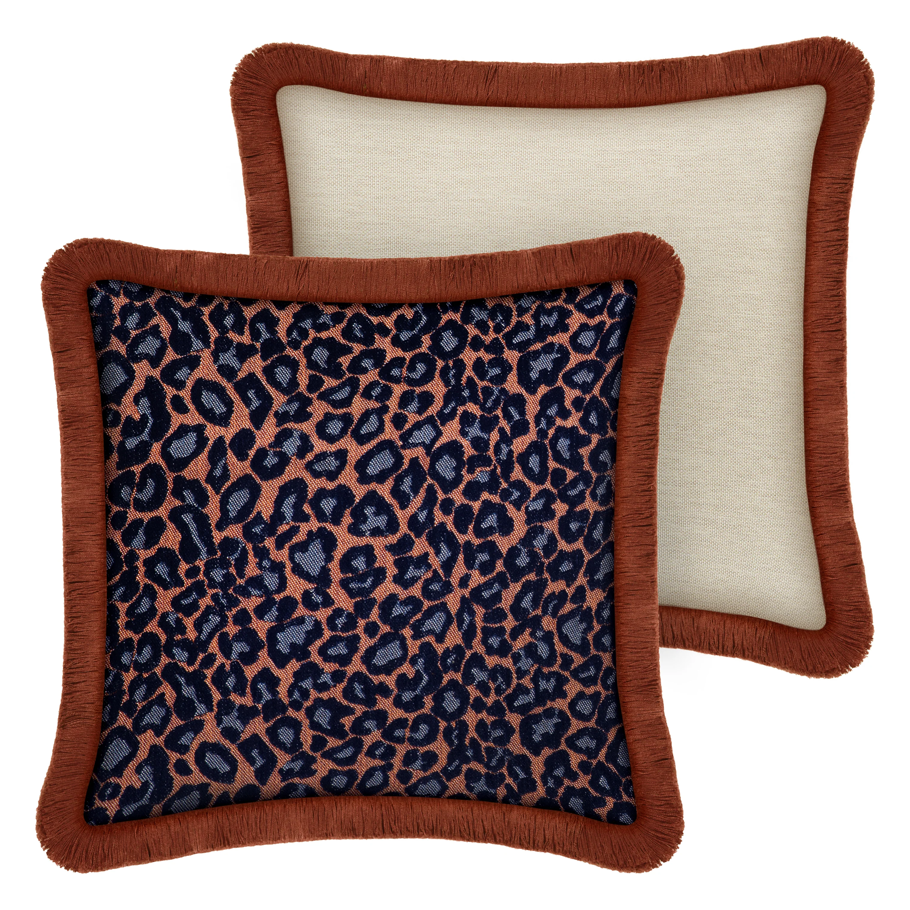 Cushion Maya Navy & Rust
