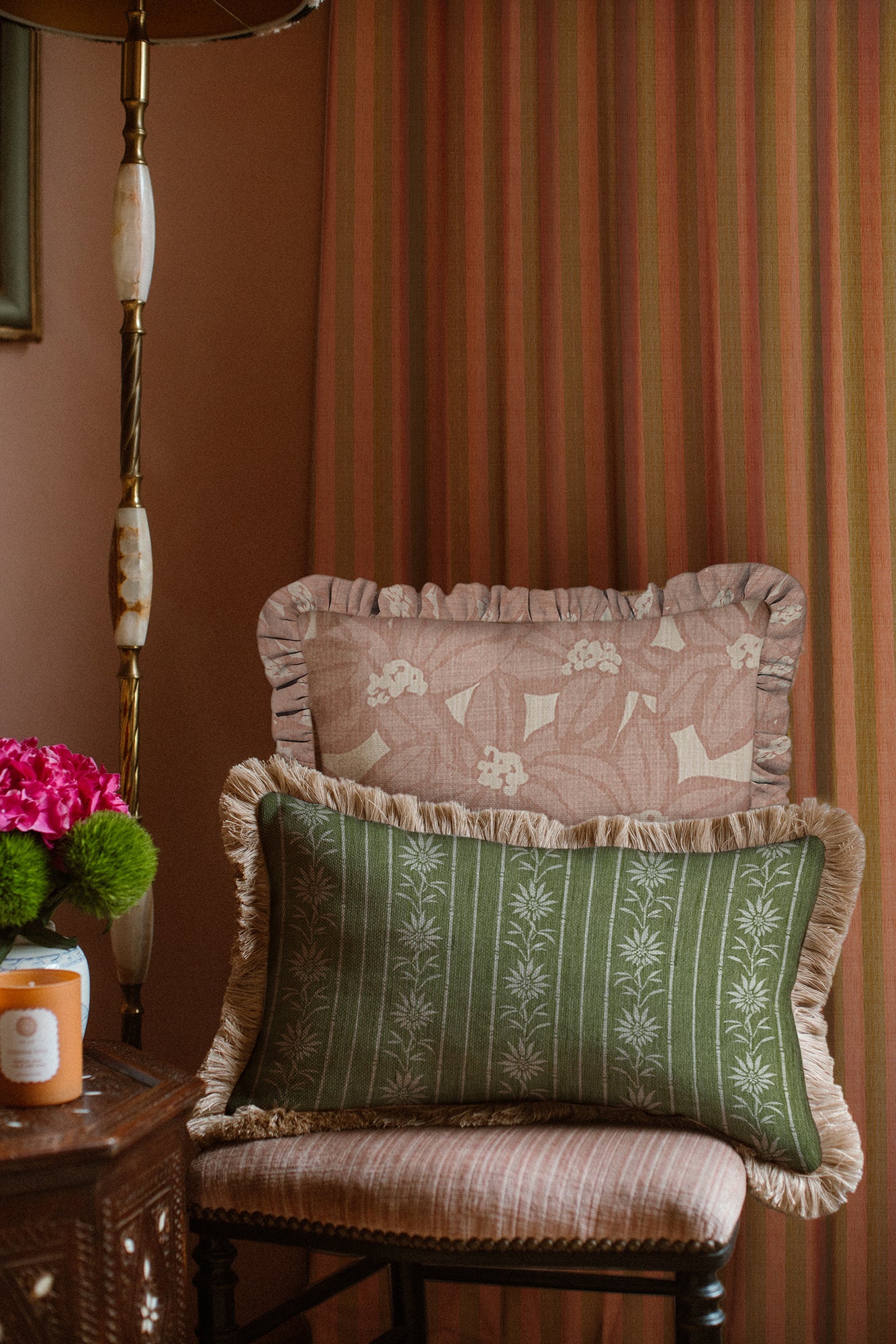Cushion Michelle Vintage Rose (45x45cm) - Image 4