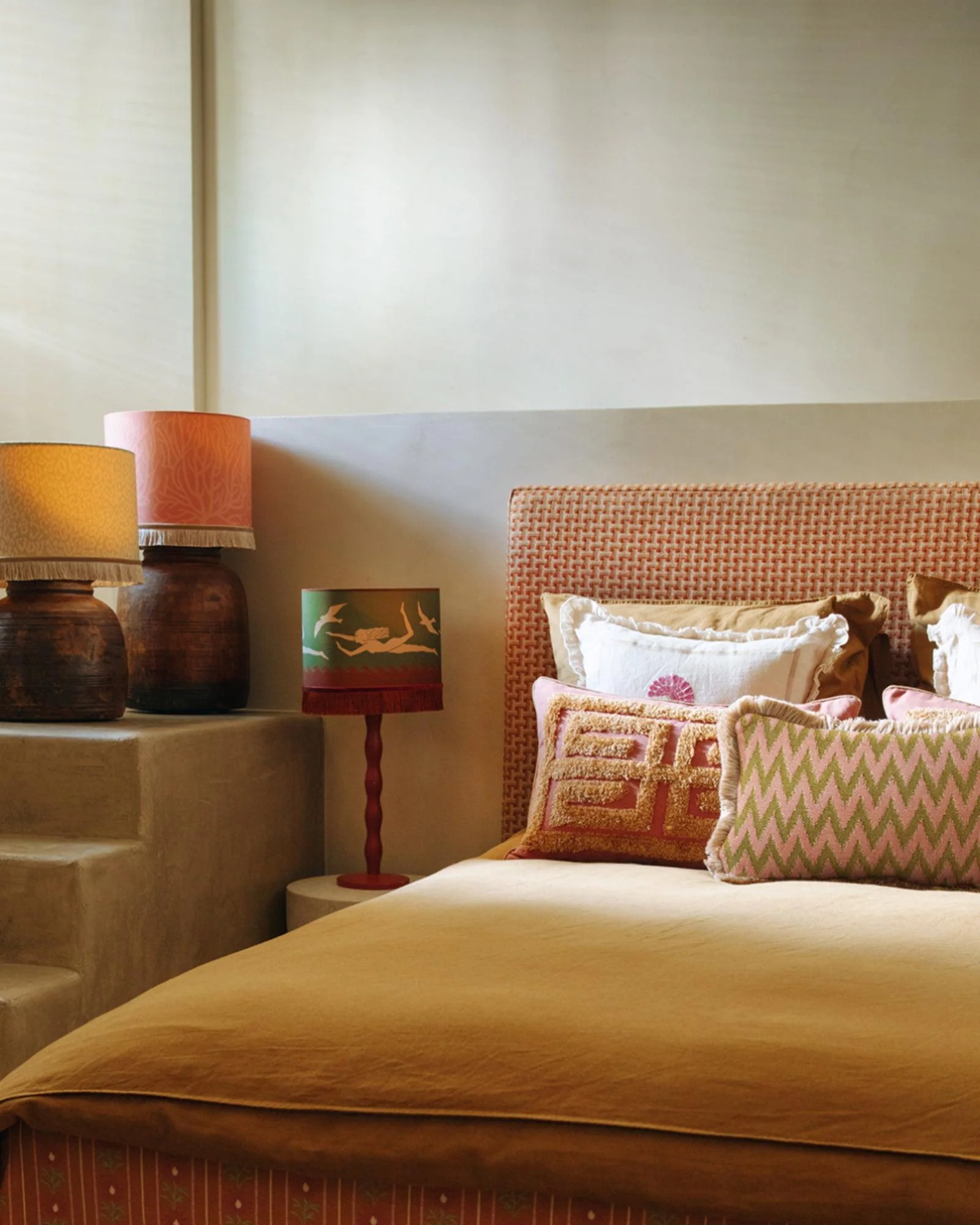 Cushion Rosita Olive & Rose - Image 3