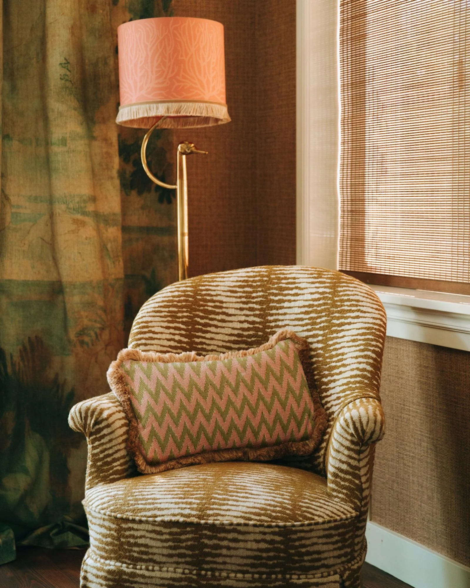 Cushion Rosita Olive & Rose - Image 4