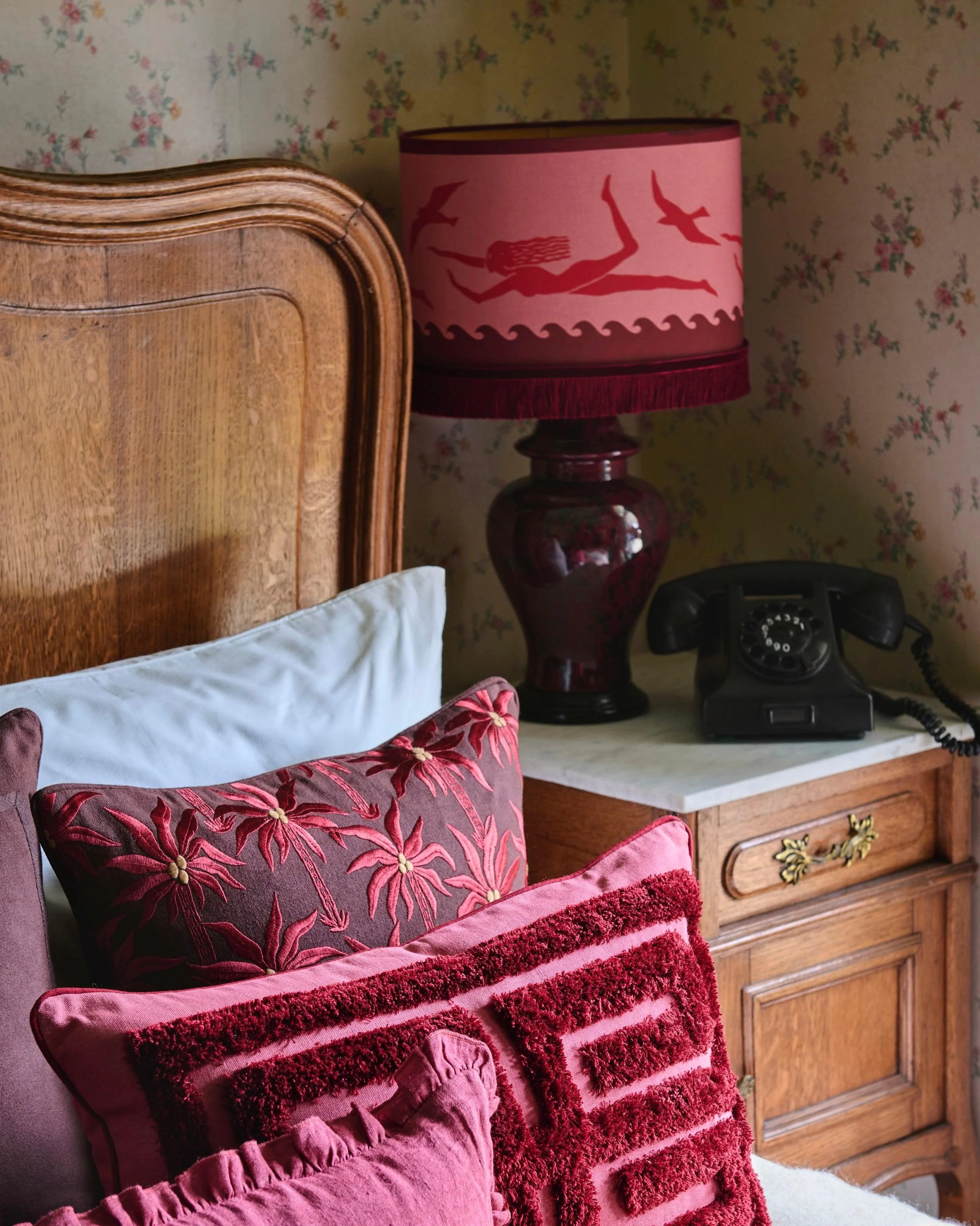 Cushion Rumi Chocolate & Pink - Image 8