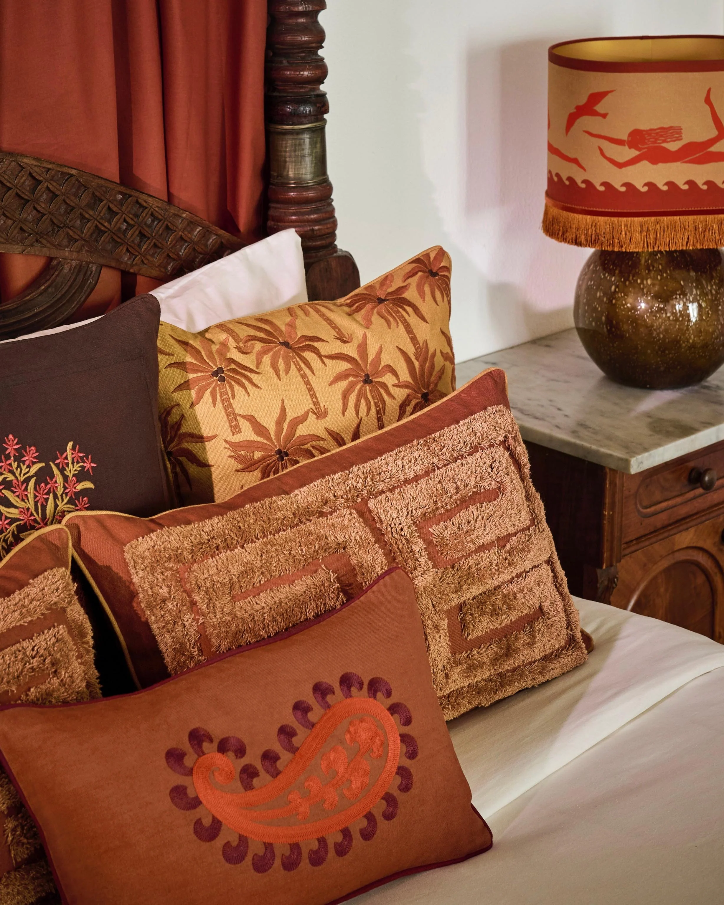 Double sided cushion Siena Spice & Coral - Image 8