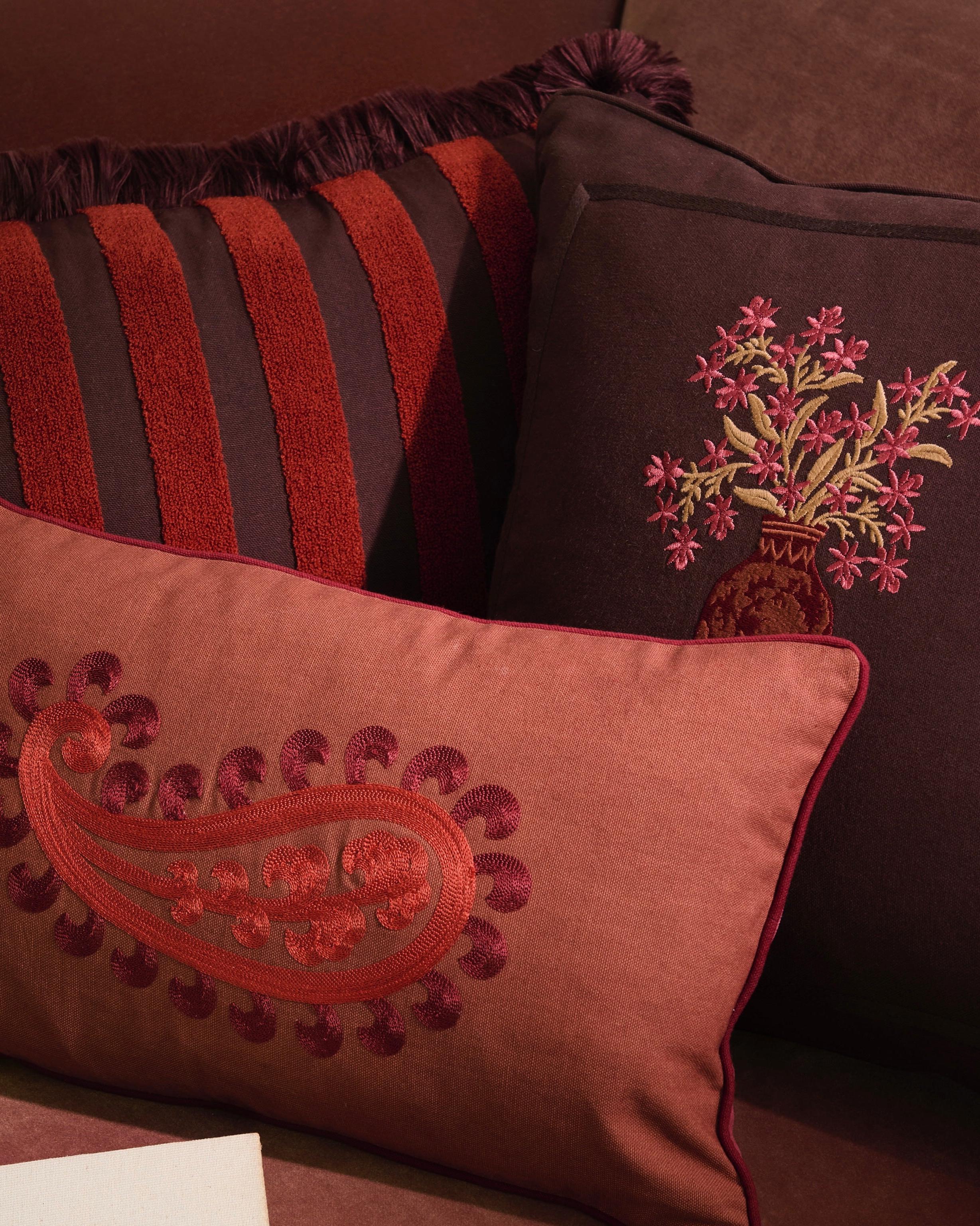 Double sided cushion Siena Spice & Coral - Image 9