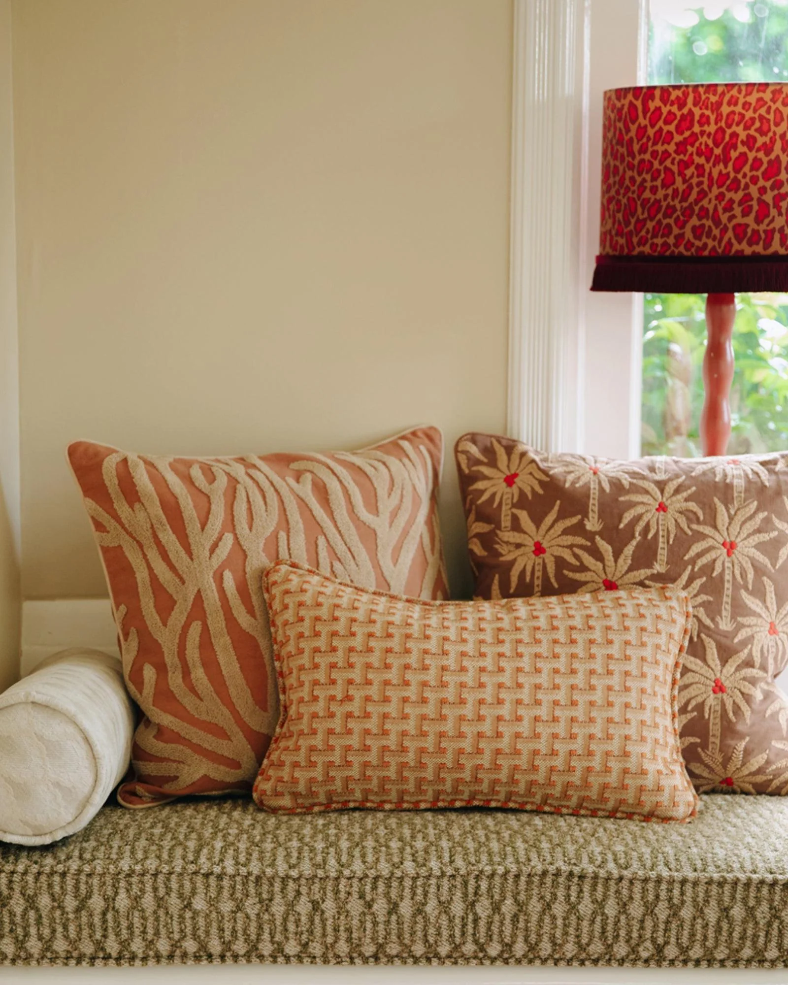 Cushion Laura Cinnamon & Sand - Image 6