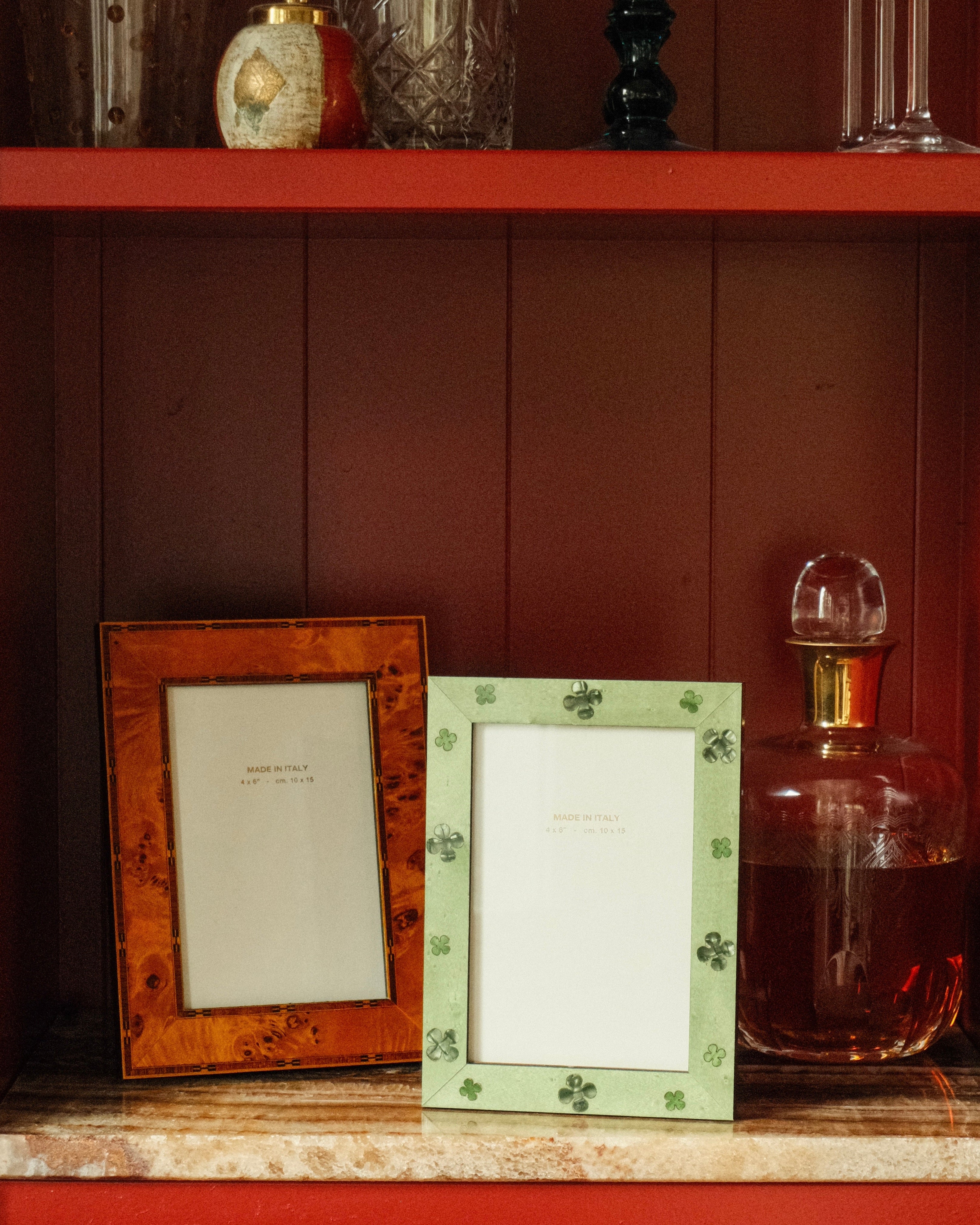 Hand-Inlaid Wooden Frame Daria | Sage | Small - Image 3