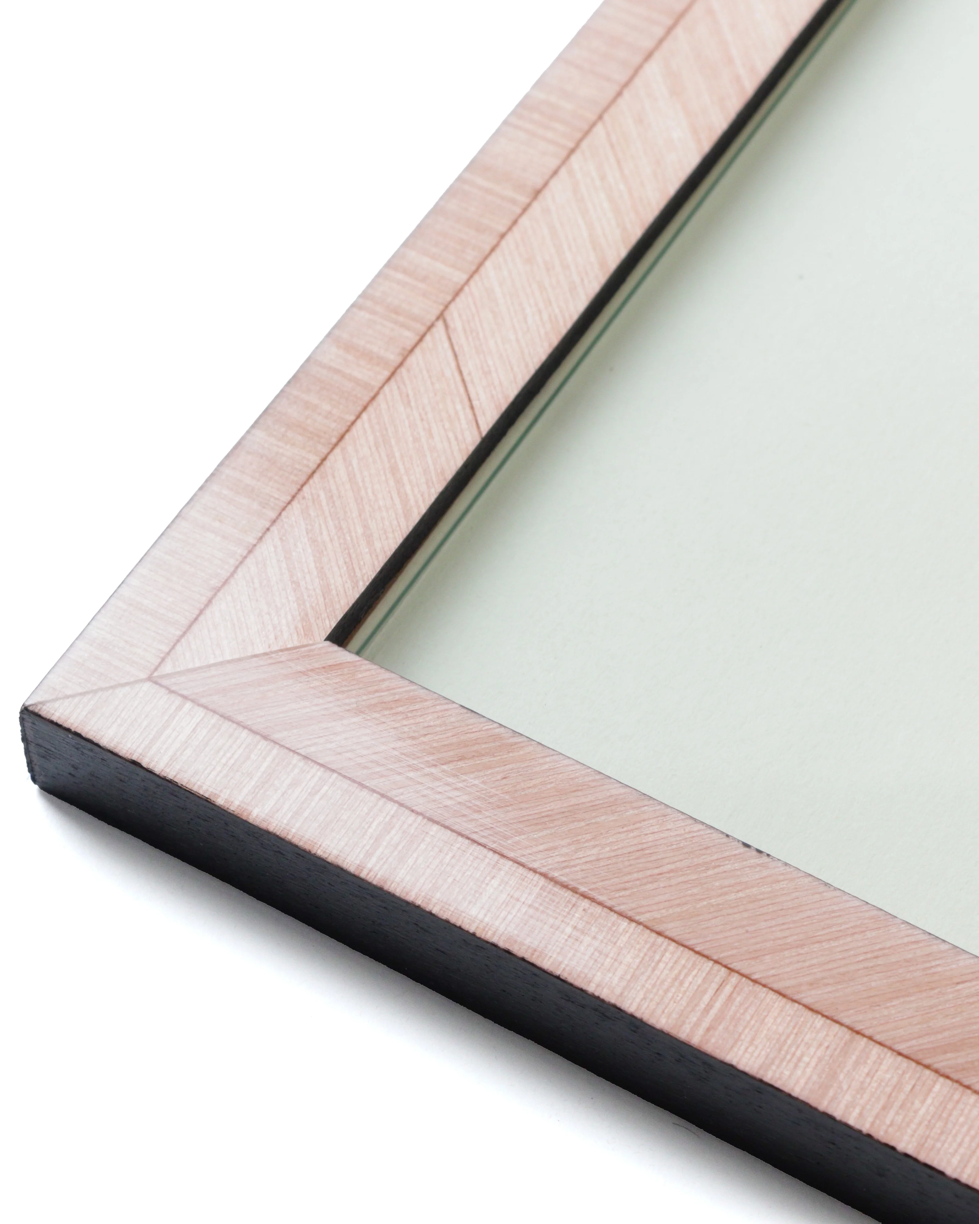 Hand-Inlaid Wooden Frame Gia | Pale Pink | Medium - Image 5