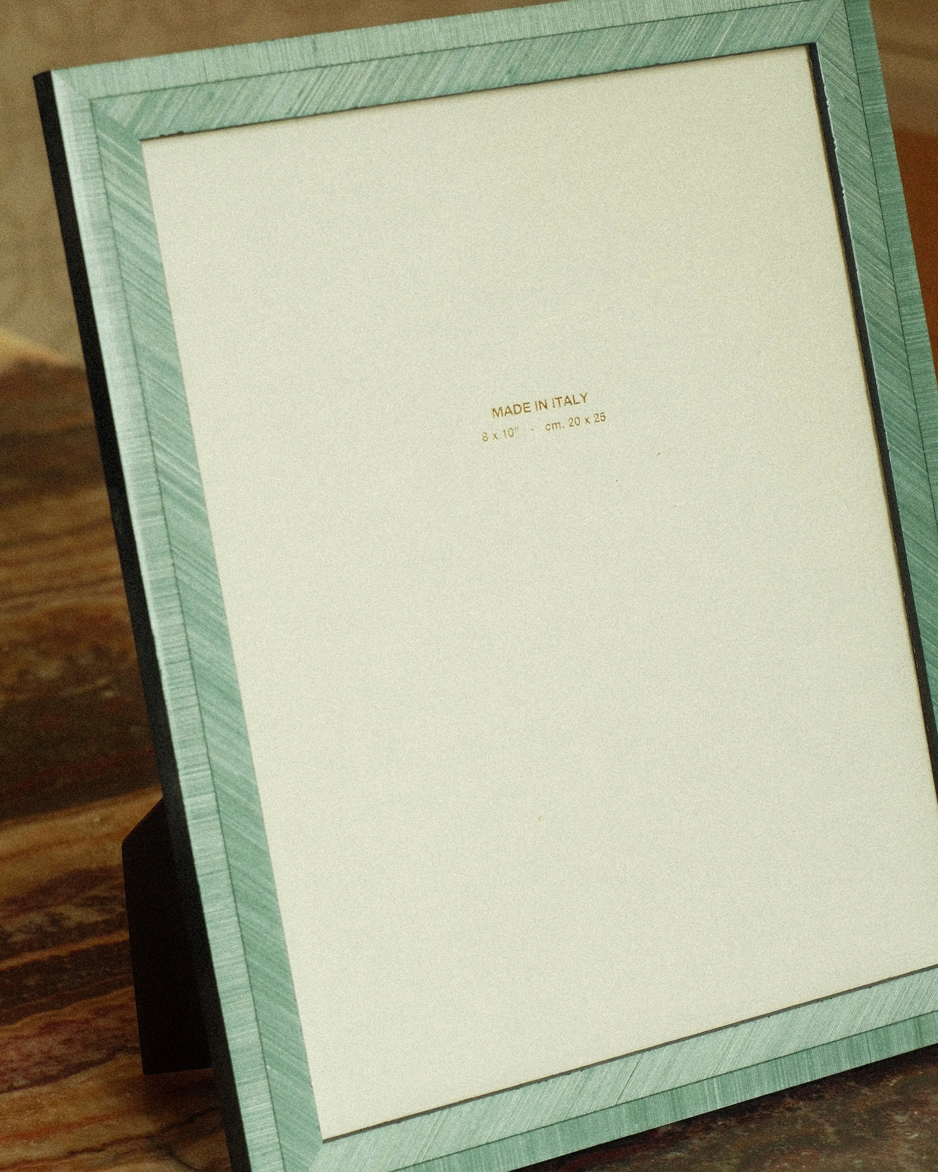 Hand-Inlaid Wooden Frame Gia | Powder Blue | Large - Image 3
