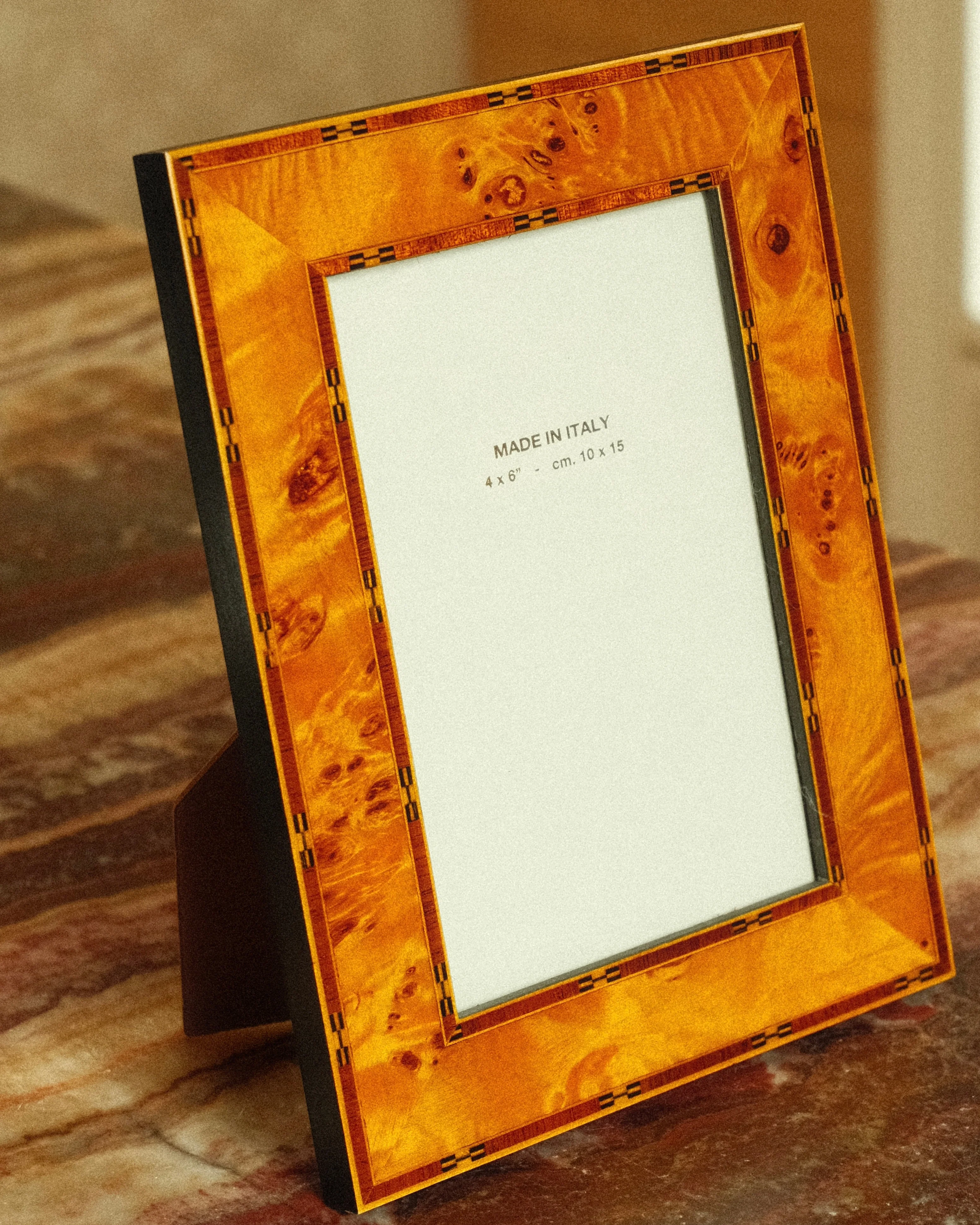 Hand-Inlaid Wooden Frame Lou | Burl Wood | Small - Image 4