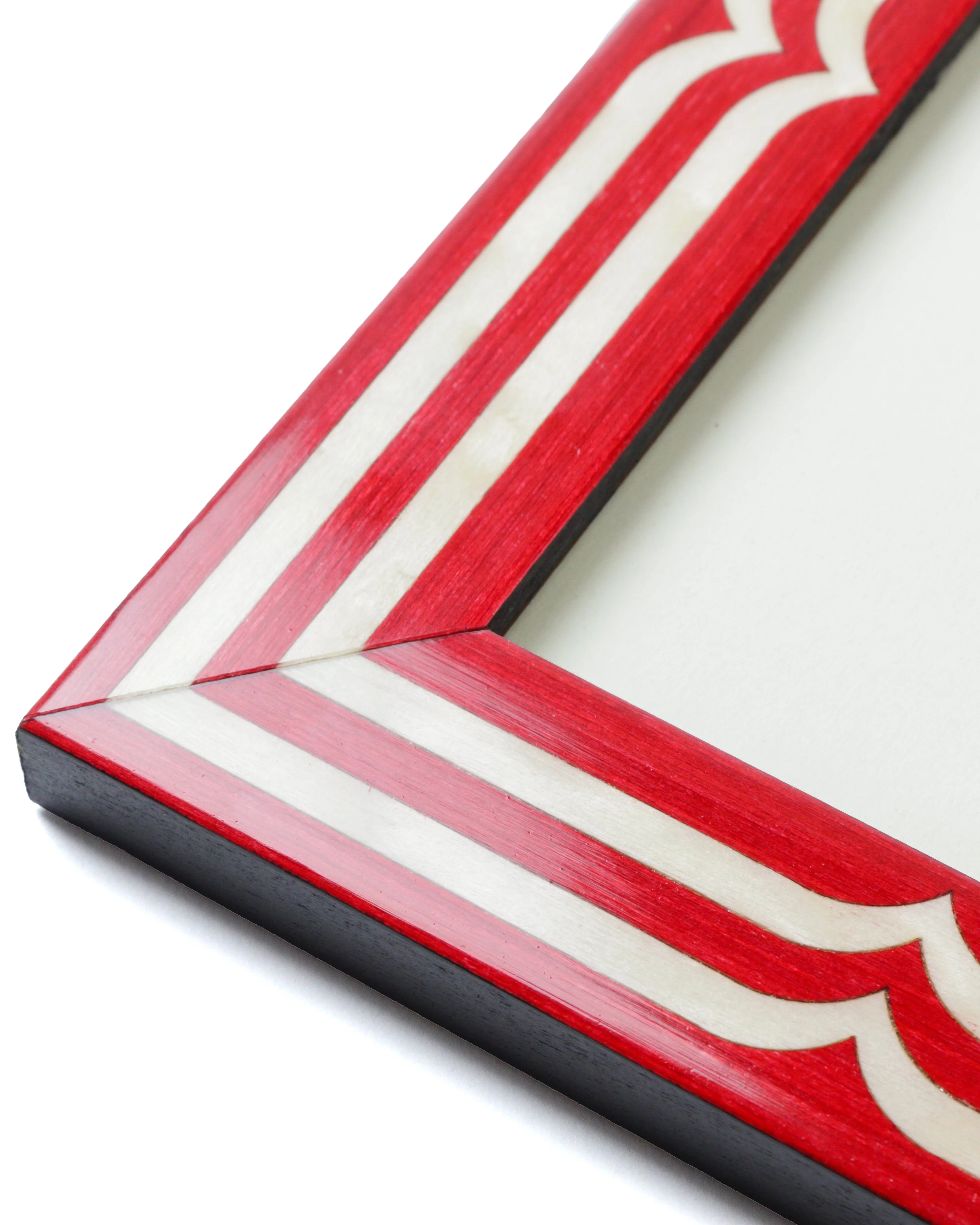 Hand-Inlaid Wooden Frame Uma | Ruby Red | Small - Image 5