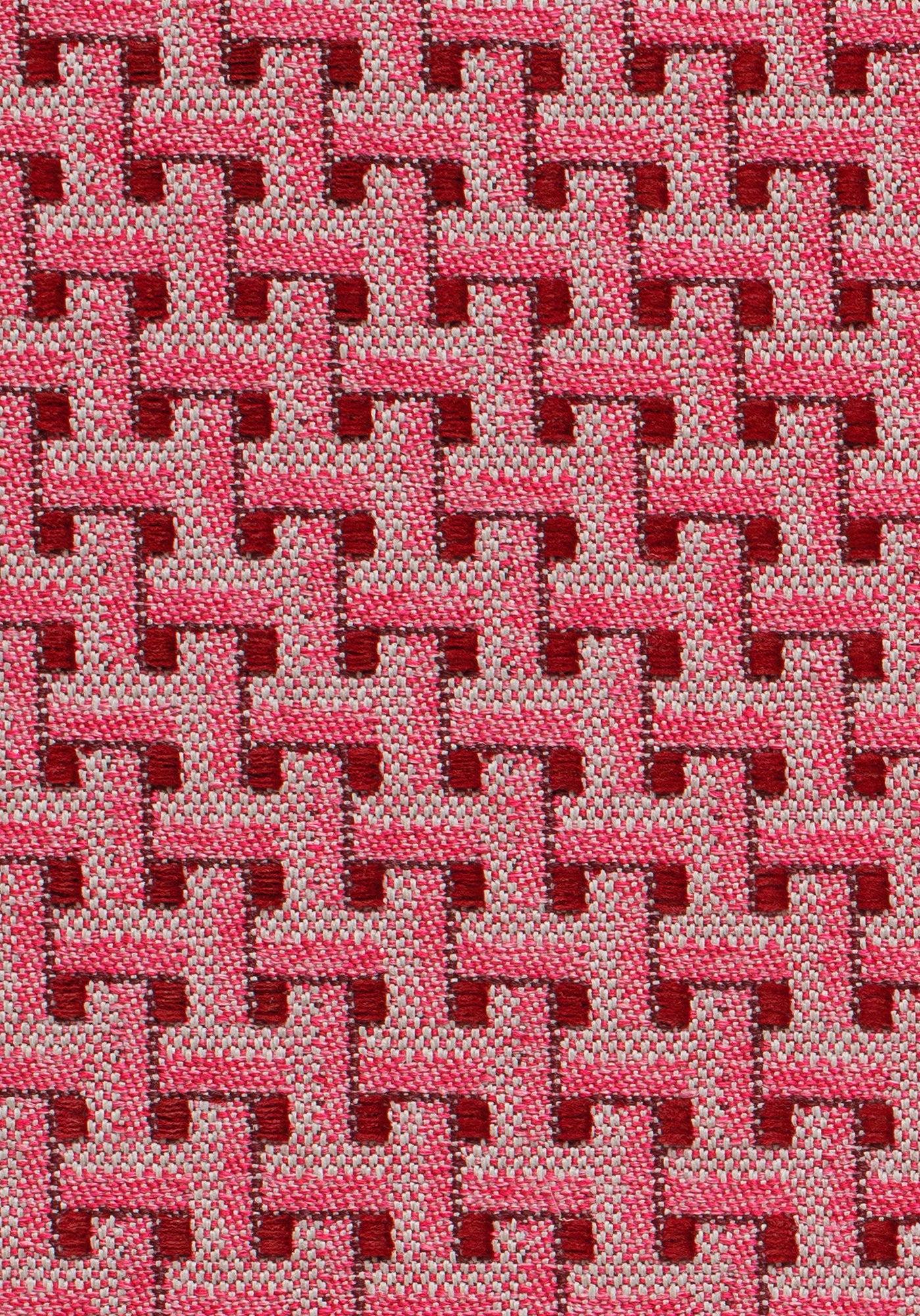 Sofa Cushion Janis Bordeaux & Pink - Image 2